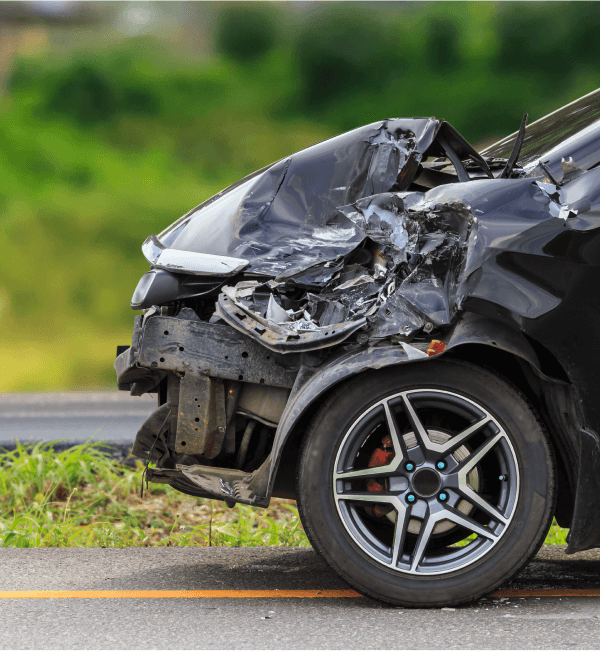 Damaged bumper-collision repair
