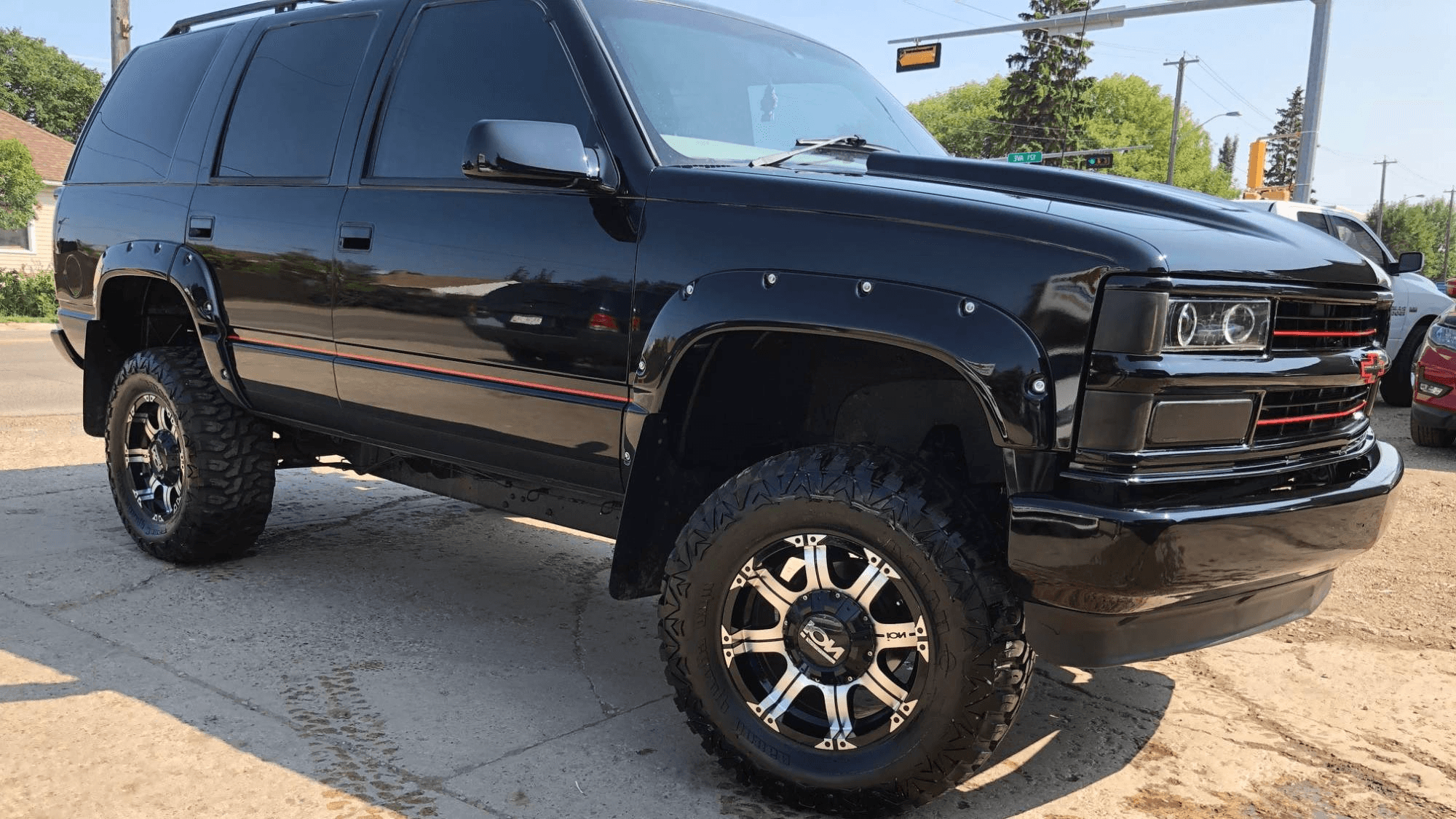 truck fender after repair