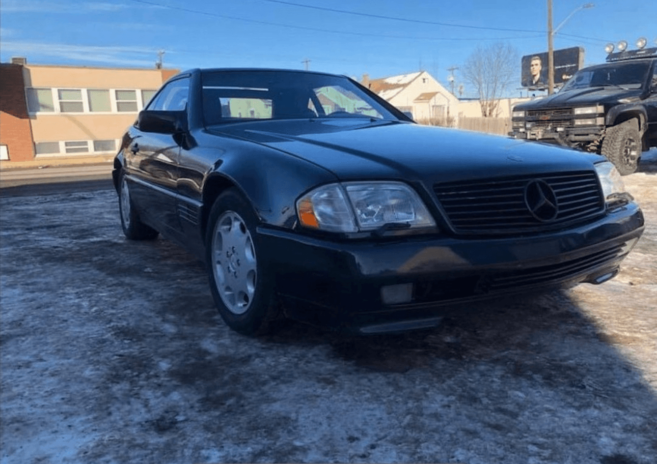 black car after auto body repair